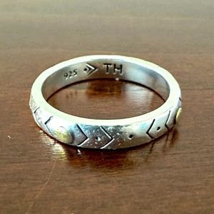 Silpada Varied Details Ring Sterling Silver Brass